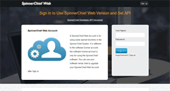 Desktop Screenshot of account.spinnerchief.com